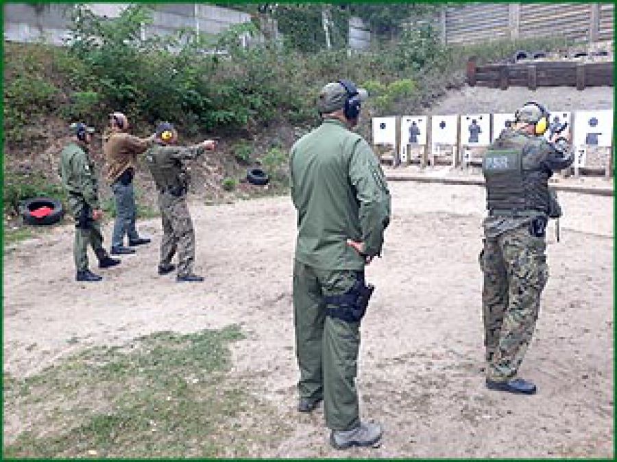 Szkolenie strzeleckie Państwowej Straży Rybackiej
